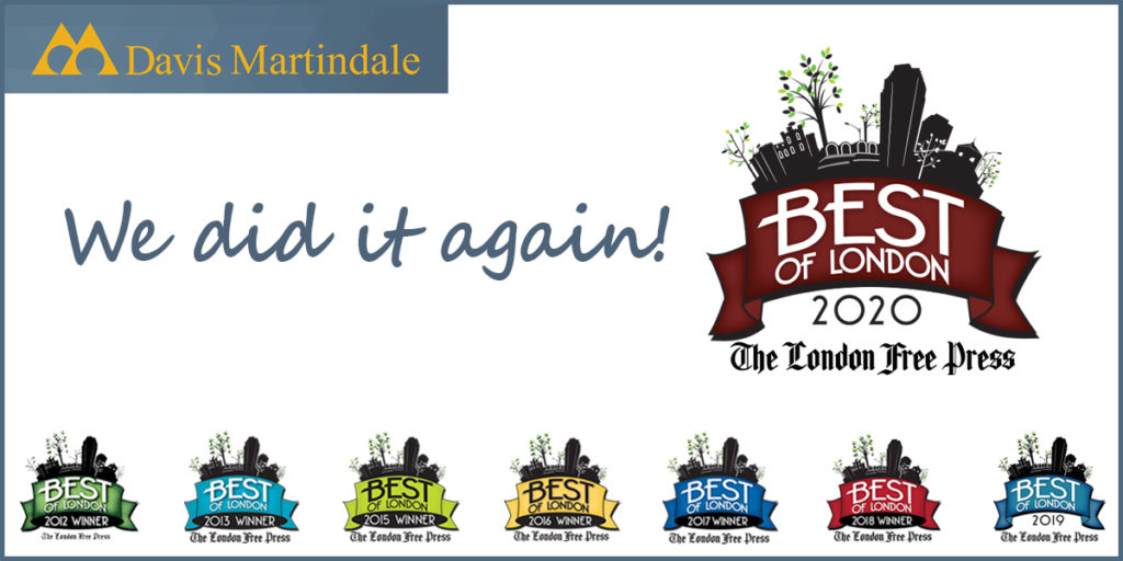 Best of London 2020 Awards from 2012-2019 with Text "We did it again!"