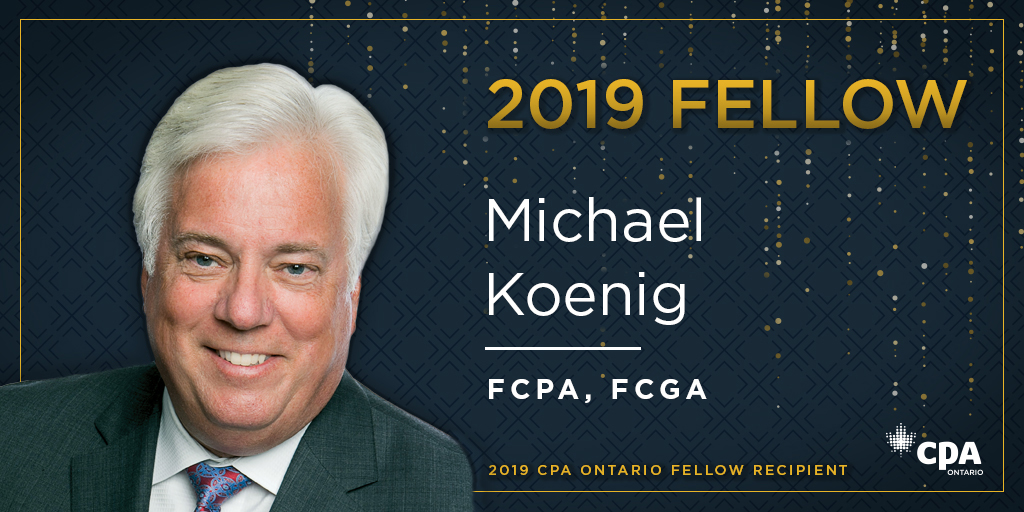 FCPA Announcement - Michael Koenig Michael Koenig Awarded 2019 Fellow Distinction