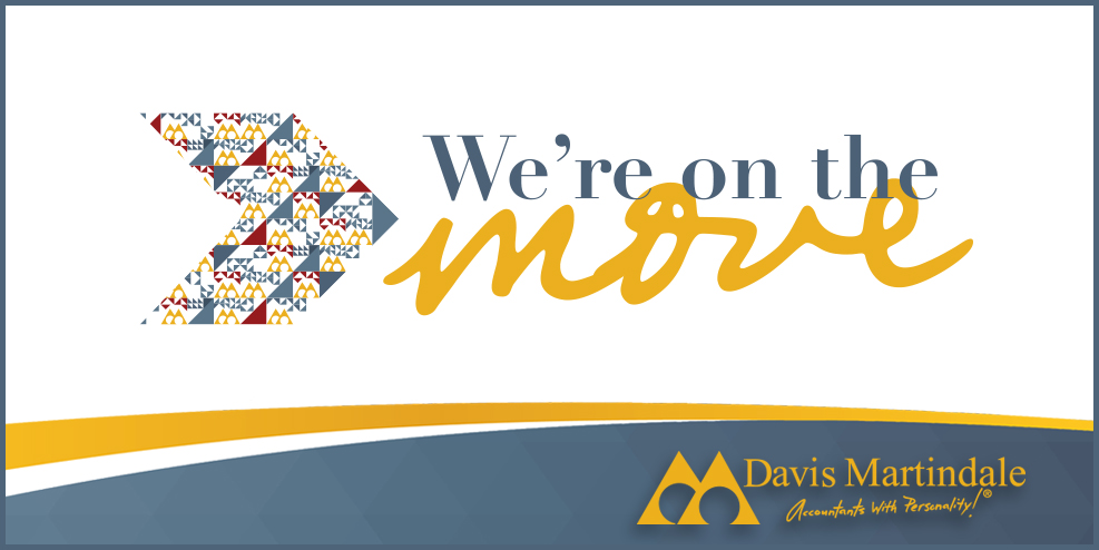 On the Move Banner Banner with Text "Were on the Move"