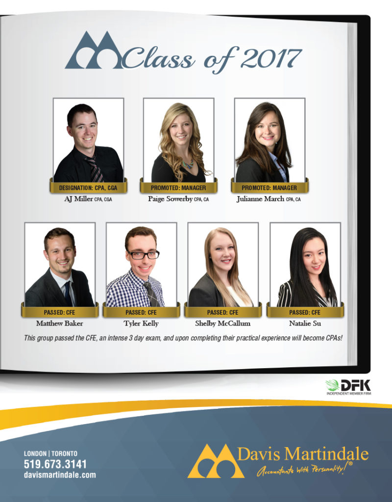 18-731 Class of 2017B Class of 2017 showing Individuals Who Have Been Promoted and Passed CFE Exam