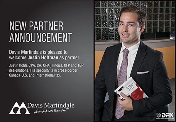 18-732 Justin Partner Ad New Partner Announcement Justin Hoffman