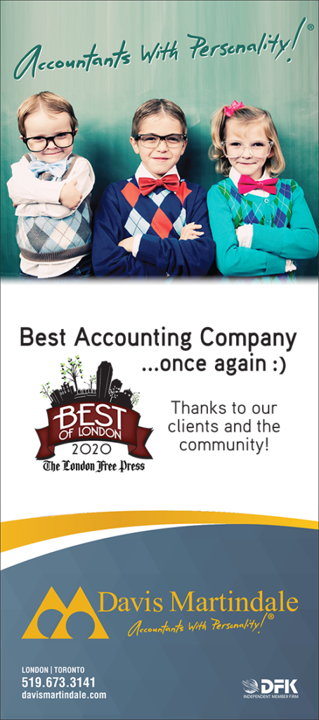 20-1048 LFP Best of London Ad Davis Martindale named London's Best Accounting Firm 2020