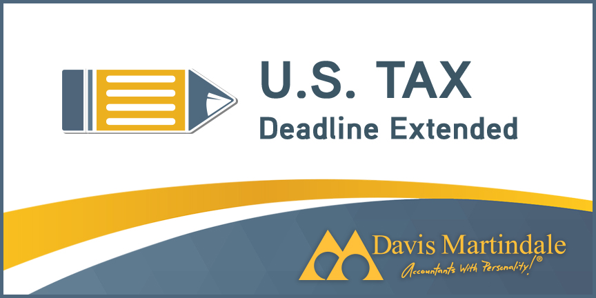 U.S. Tax Deadlines Extended Graphic