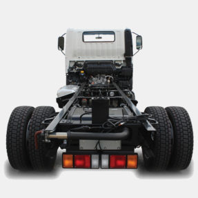 Back of the wheel base of a hino truck