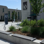Hotel X Toronto with benches and bike racks