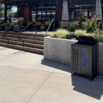 Lexicon Trash/Recycling container in front of restaurant