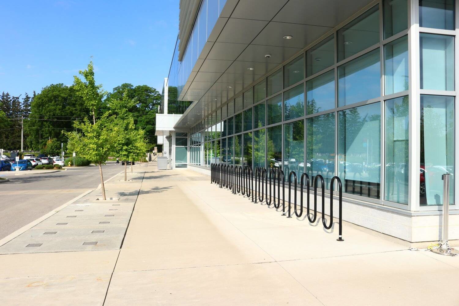 400 Series Bike Racks painted black