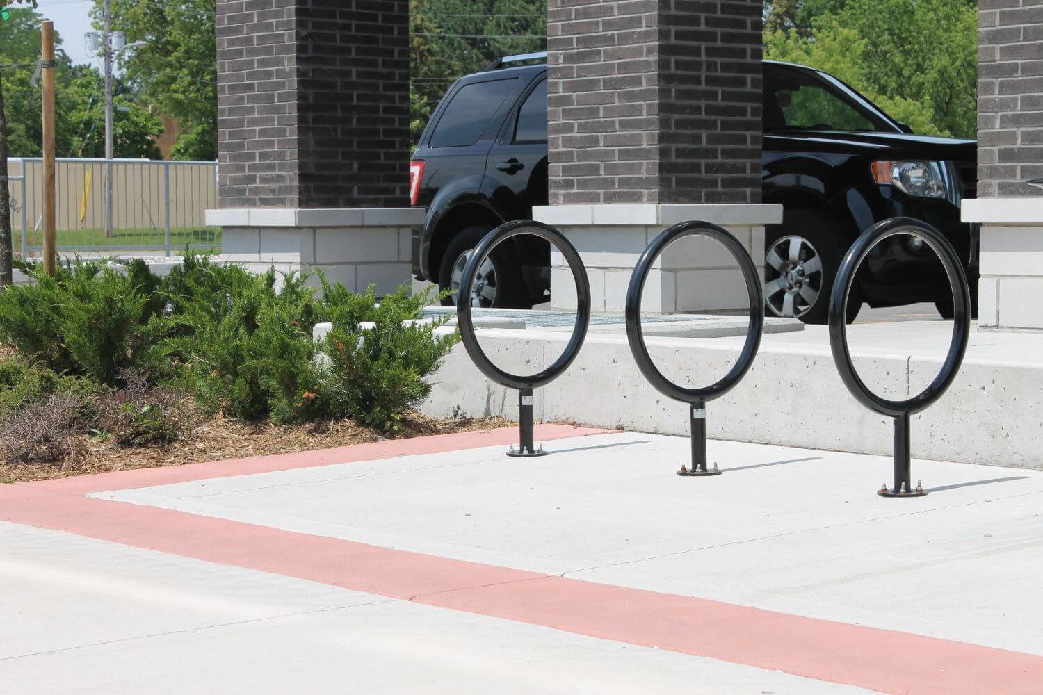 150 Series Bike Rack painted black