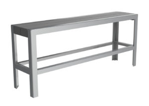 Backless Bench in Grey