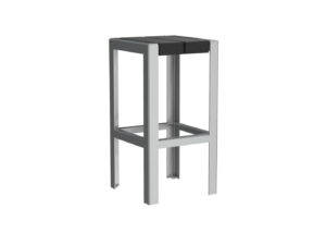 Stool with Black coloured top