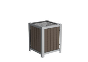 Small Brown and Grey Bin