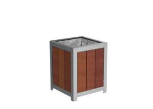 Brown and Silver Planter