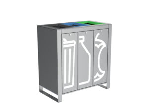 Trash Unit with Garbage