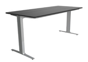 Brown and Metal Table