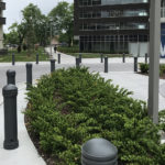 650 Bollards outside VIA 123 Apartment Buildings