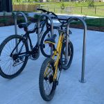 MBR-0400 Bike Racks with bikes locked