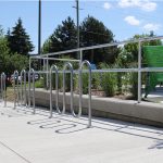 MBR-0400 Bike Racks in front of apartment complex