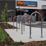 MBR-0500 Bike Racks at Commercial plaza