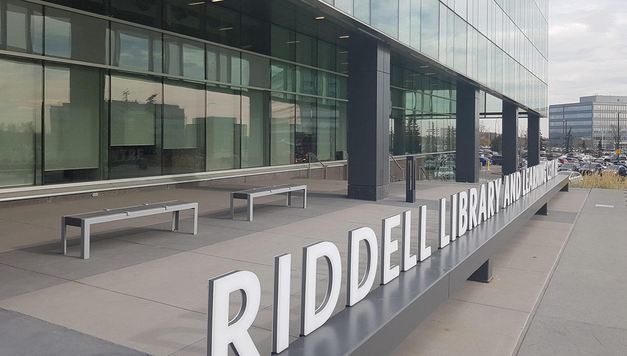 Backless Benches Near Library Building