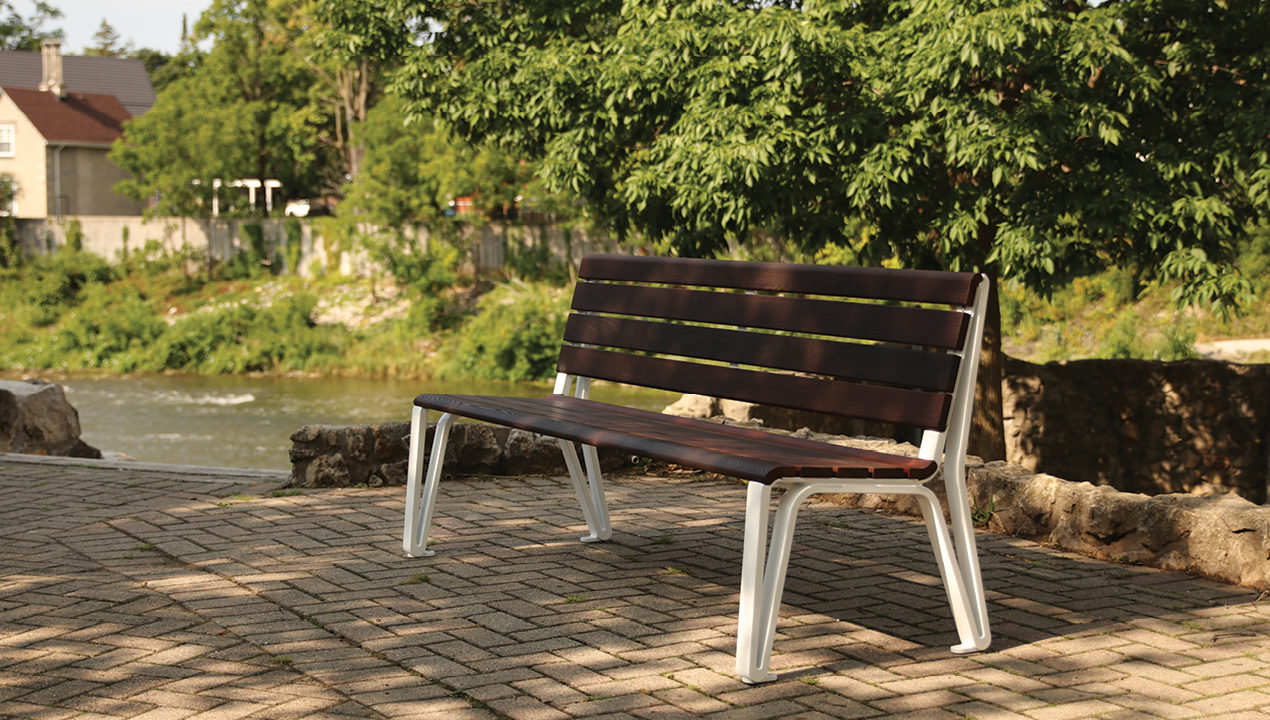 mbe-2300-series_backed-ash Backed Bench near the river