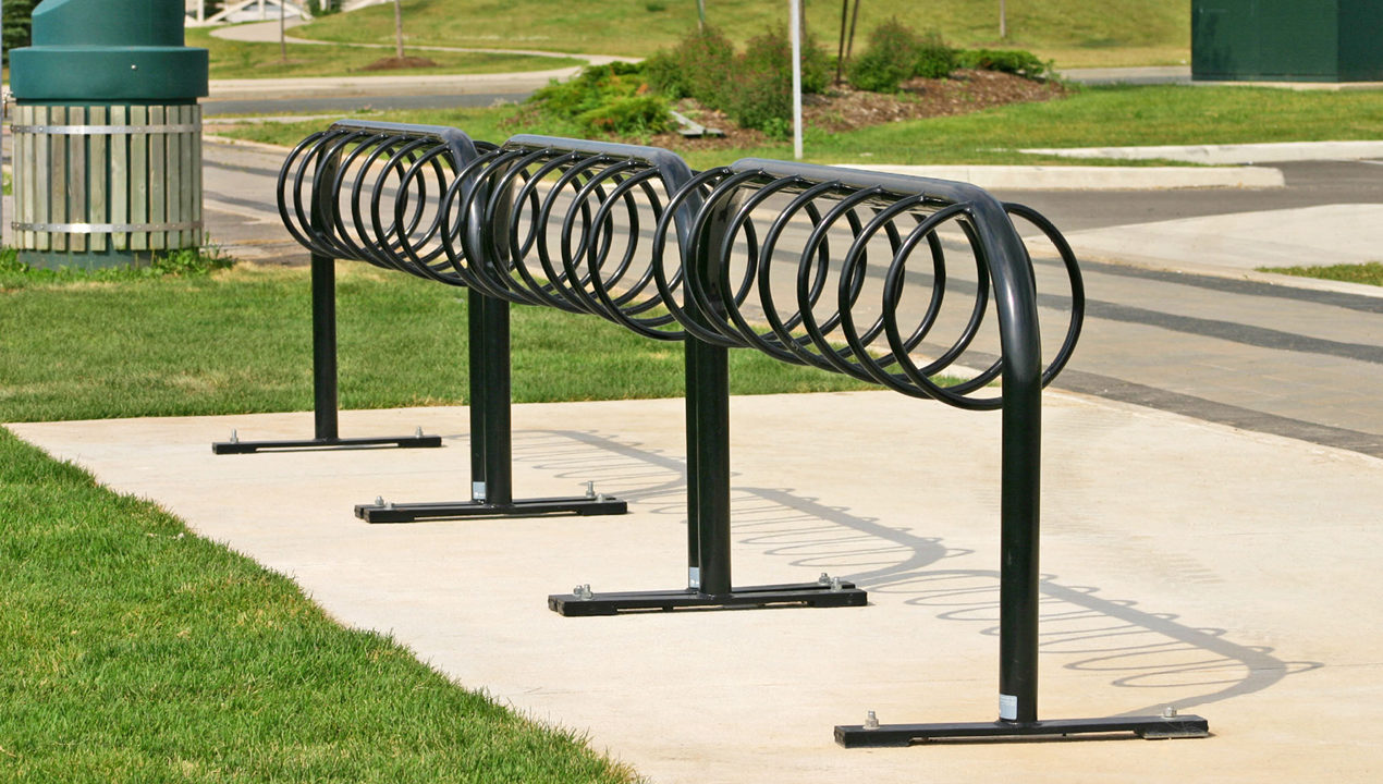 Three Black Multi Bike Racks