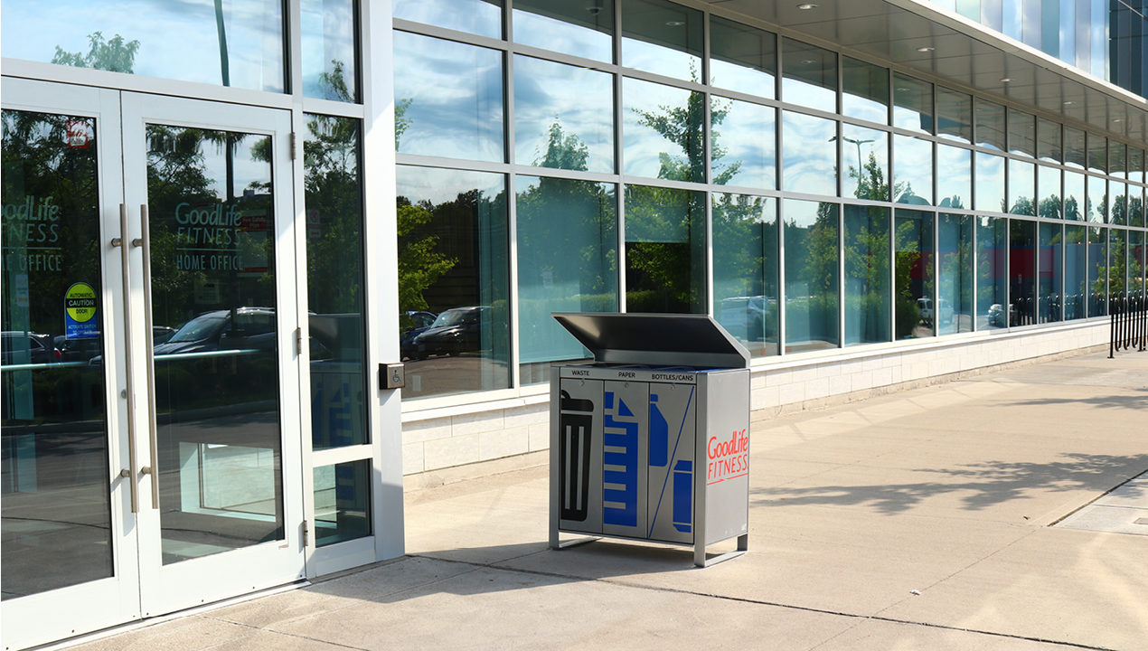 Paper, Garbage and Bottle Trash Unit