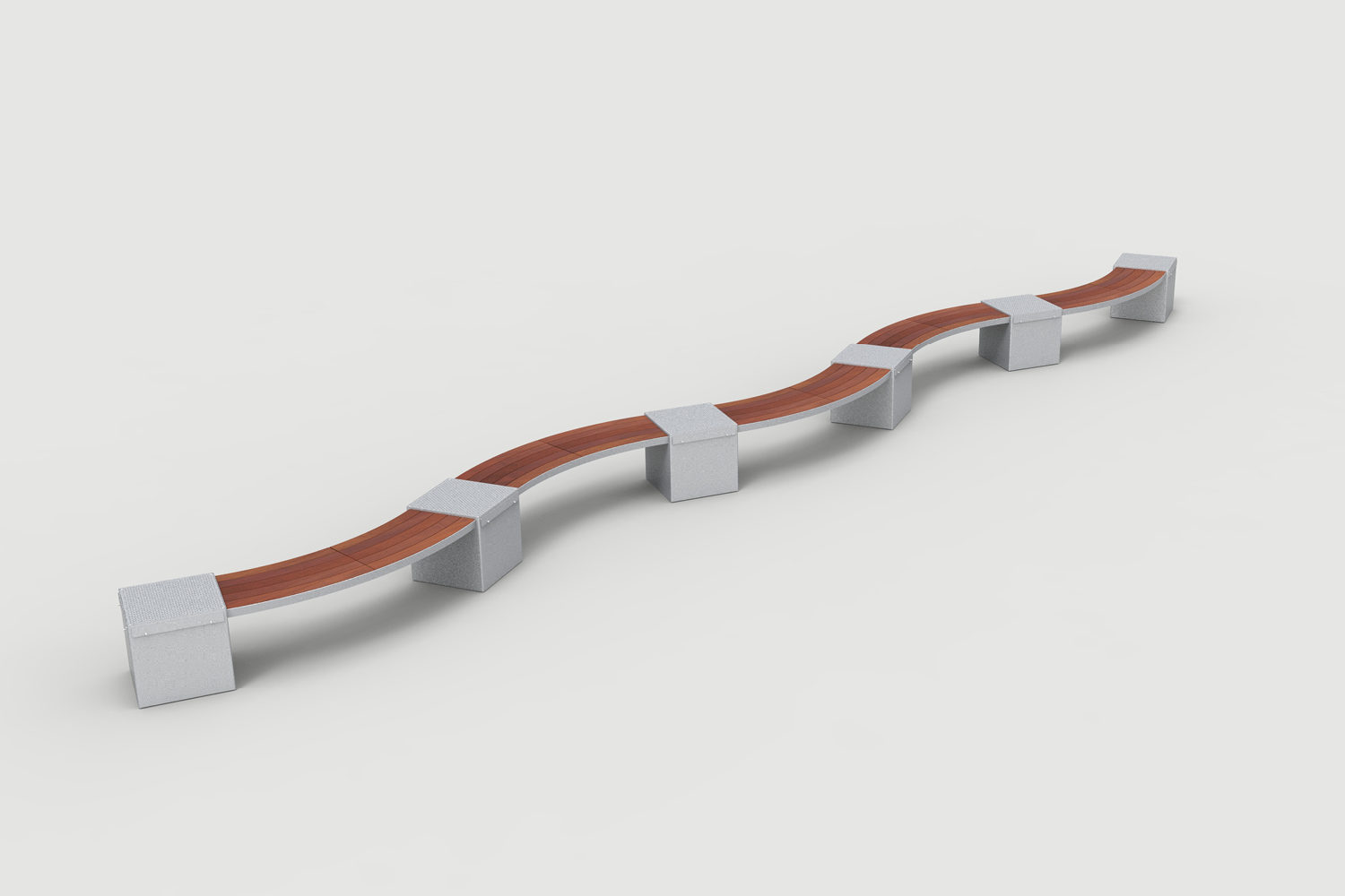 Lexicon Layout LXM1500-00004: Curved, Backless Wood, Square Modules