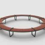 Lexicon Layout LXM1500-00007: Circular, Backless Wood