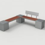 Lexicon Layout LXM1500-00011: Straight, Backed and Backless Wood, Square Modules