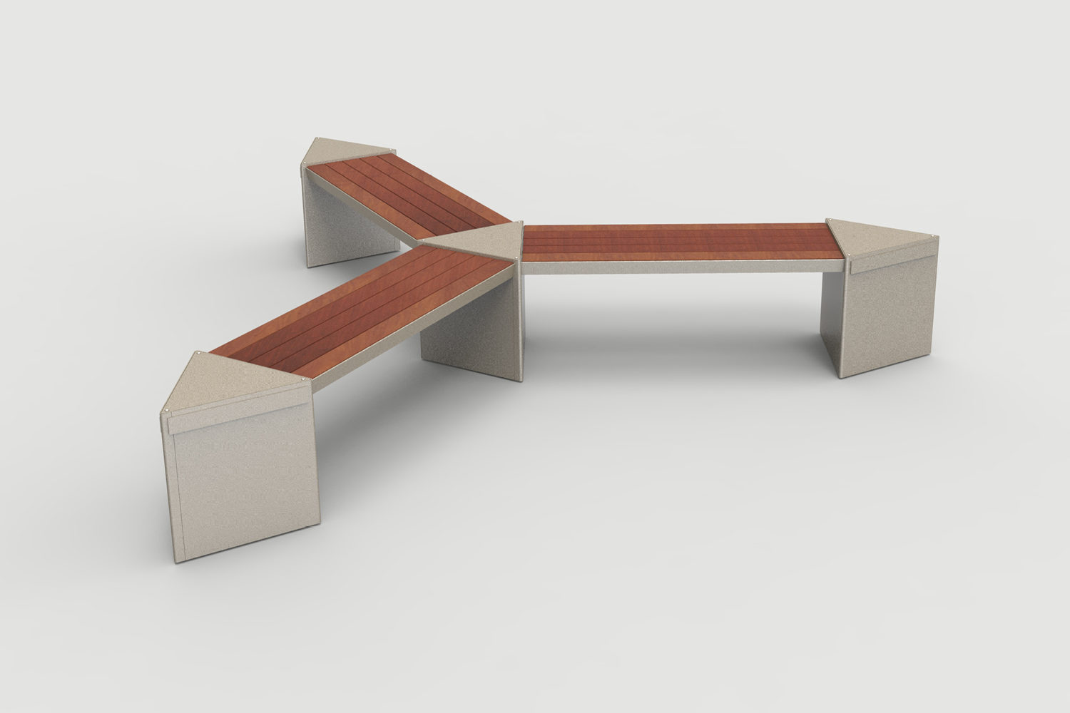 Lexicon Layout LXM1500-00016: Straight, Backless Wood, Armless, Triangular Modules