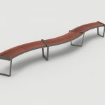 Lexicon Layout LXM1500-00017: Curved, Backless Wood, Armless