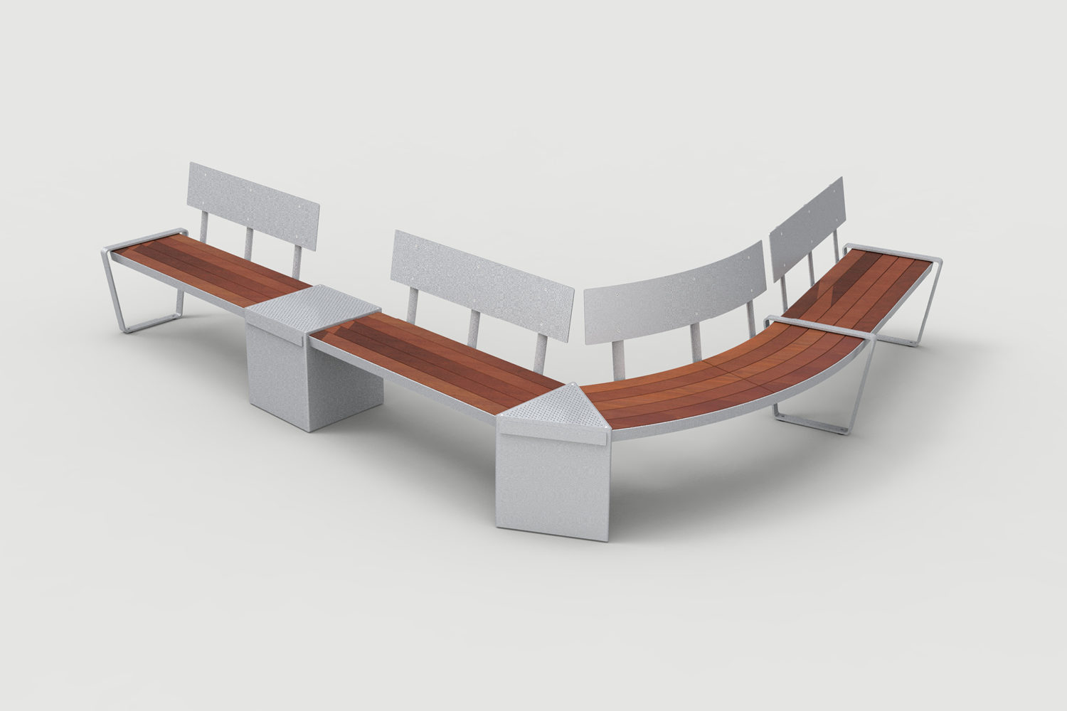 Lexicon Layout LXM1500-00024: Straight and Curved, Backed Wood, Square and Triangle Modules