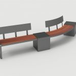 Lexicon Layout LXM1500-00027: Straight and Curved, Backed Wood, Square Modules