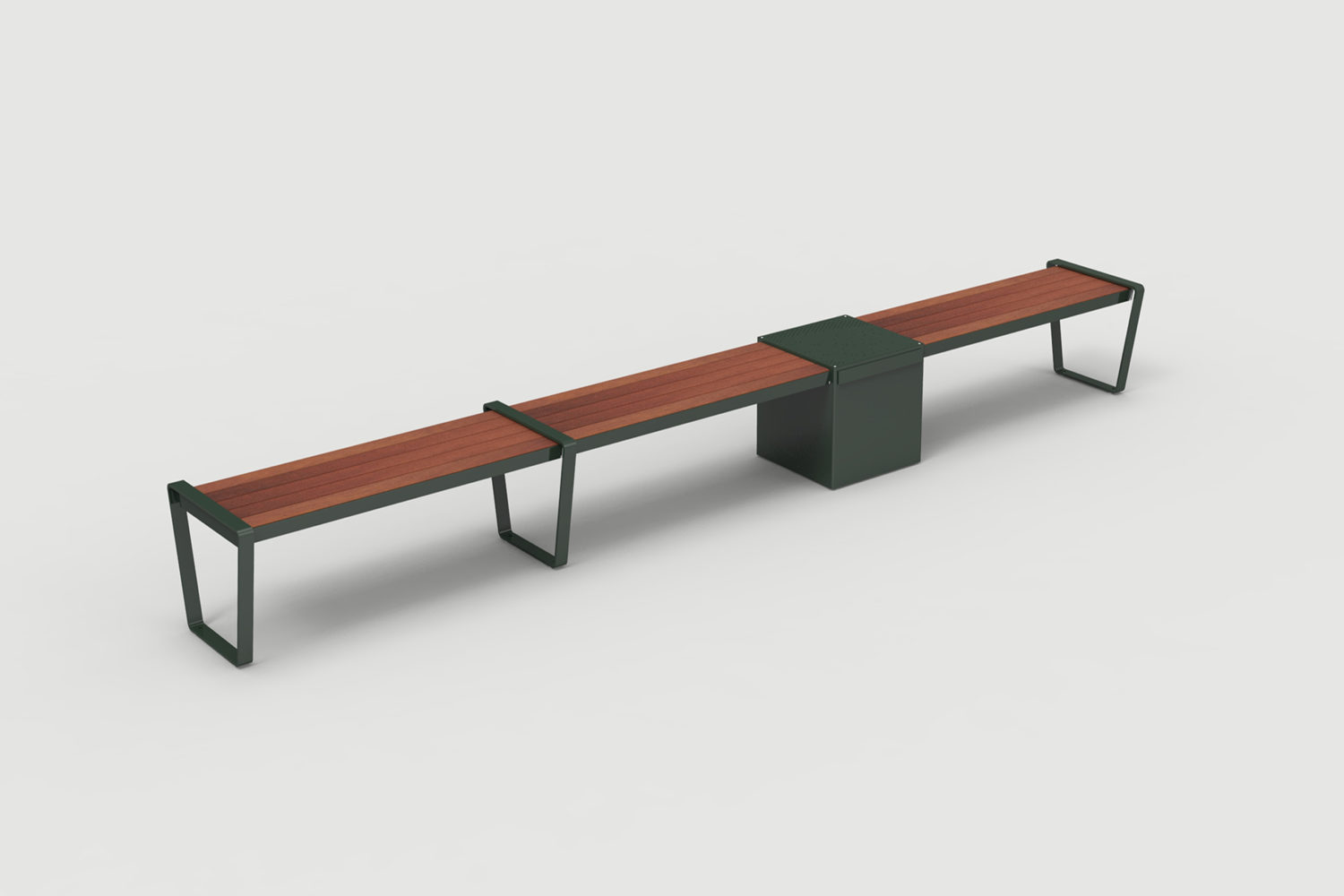 Lexicon Layout LXM1500-00031: Straight, Backless Wood, Armless, Square Module