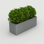 Lexicon Layout LXM1500-00043: Rectangular Planter, End Caps