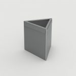 Lexicon Layout LXM1500-00045: Triangular Planter, End Caps