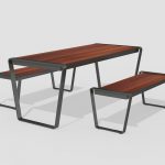 Lexicon Layout LXM1500-00073: 6' Table, 4' Benches, Wood