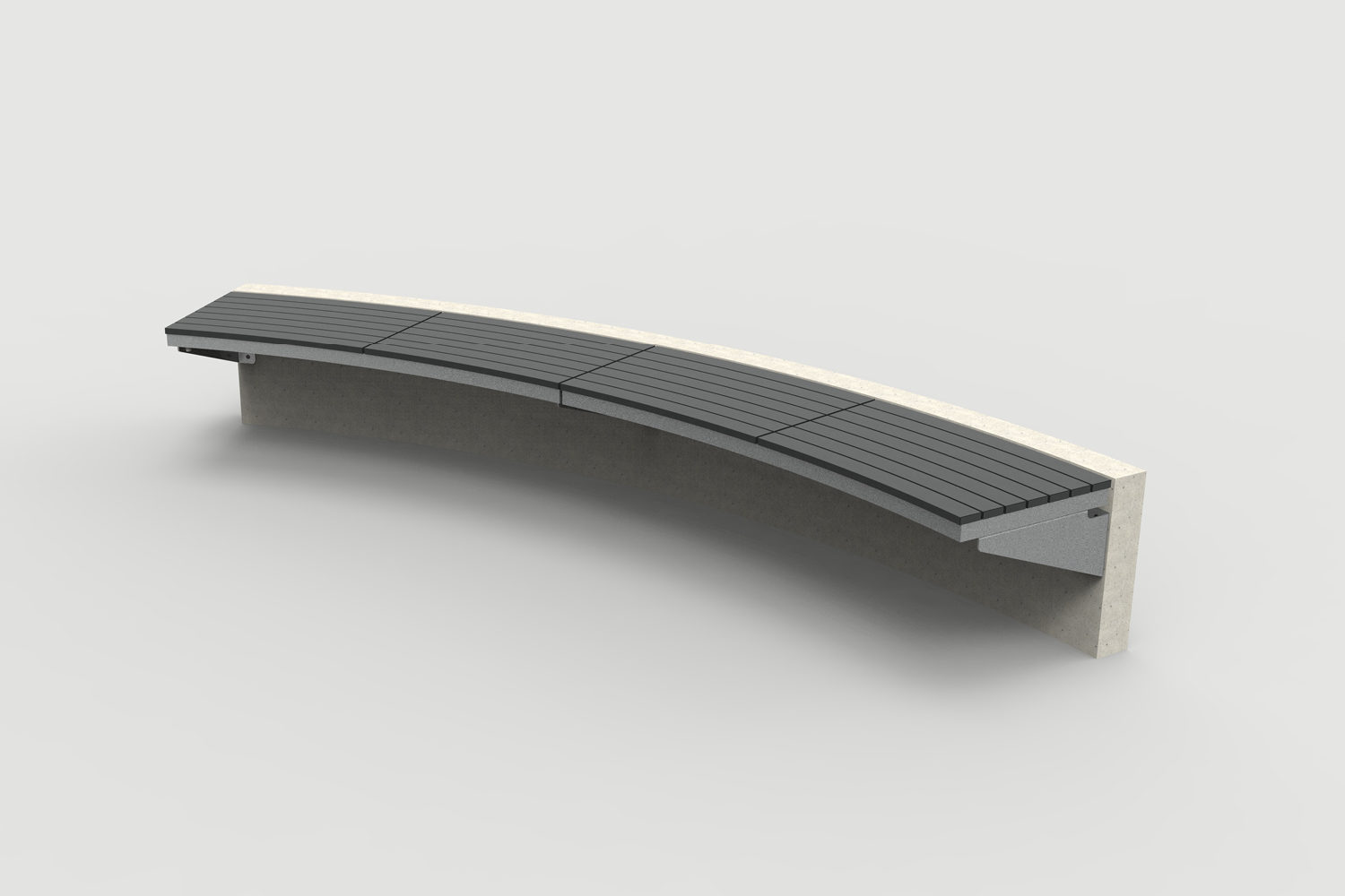 Ogden Layout OGM1900-00019: Arc, left to right slats, hdpc, cantilever