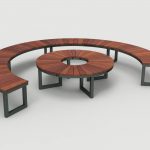 Ogden Layout OGM1900-00021: Combined, front to back slats, square legs, circular