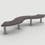 Ogden Layout OGM1900-00030: Combined, wave, front to back slats, pedestal legs