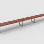 Ogden Layout OGM1900-00041: Backless straight seats, square legs, front to back slats