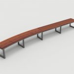 Ogden Layout OGM1900-00143: Combined, left to right slats, wood, square legs