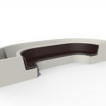 Ogden Layout OGM1900-00235: Combined, left to right slats, hdpe, wall-mount