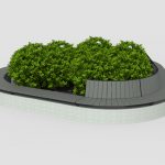 Ogden Layout OGM1900-00250: Combined, front to back slats, hdpe, wall-mount