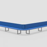 Ogden Layout OGM1900-00252: Combined, left to right slats, hdpe, square legs