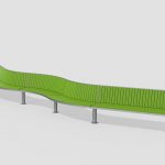 Ogden Layout OGM1900-00253: Combined, left to right slats, hdpe, pedestal legs