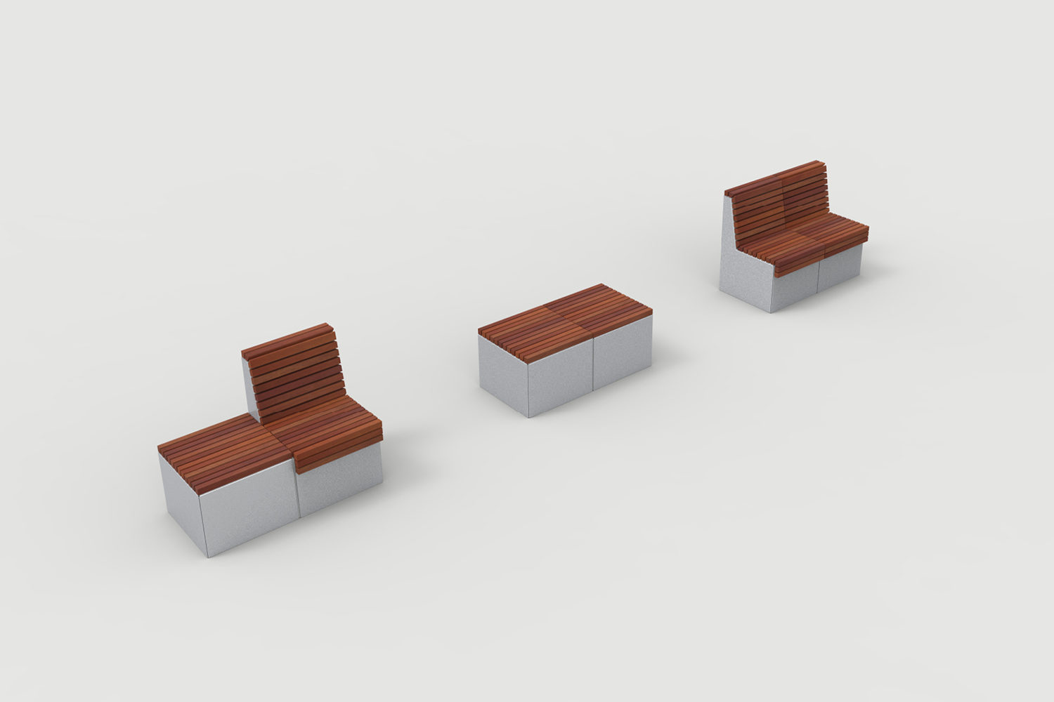 Pixel Layout PLF2200-00049: Tall Blocks, Standard Back and Backless, 3 layouts