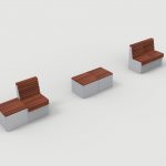 Pixel Layout PLF2200-00049: Tall Blocks, Standard Back and Backless, 3 layouts