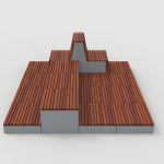 Pixel Layout PLF2200-00055: Short and Tall Blocks, wood, standard backs and backless