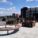 Rooftop Patio featuring Ogden, 720 Chairs and Cluster Seating